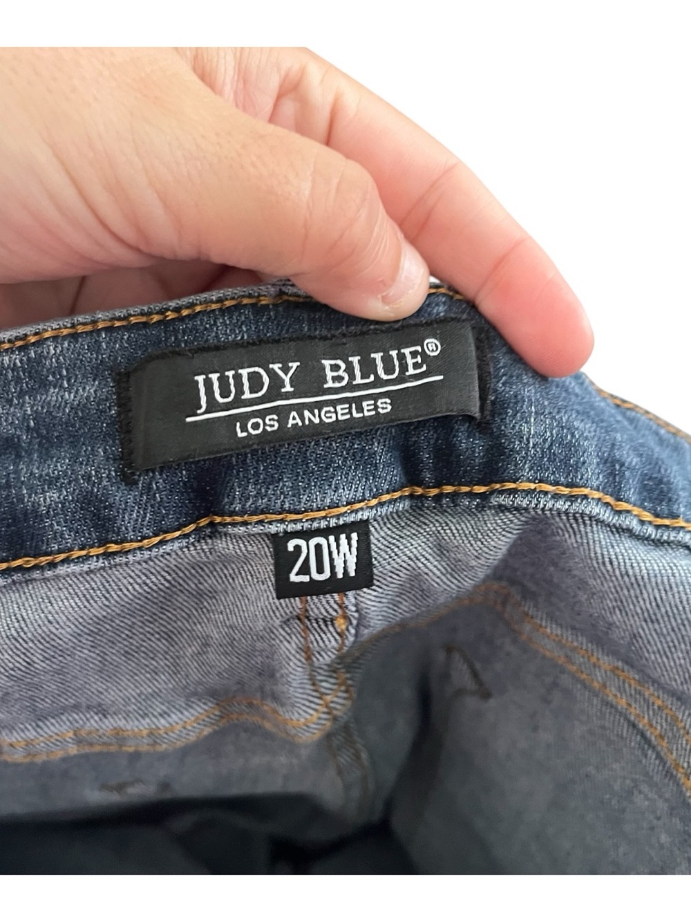 Judy Blue Tummy Control Wide Leg Crop Denim Jeans Size 20W - Picture 6 of 8